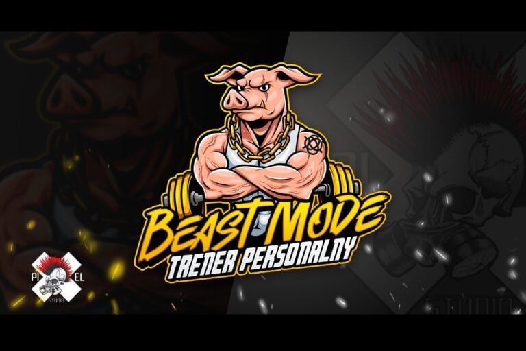 logo na istagrama typu mascot