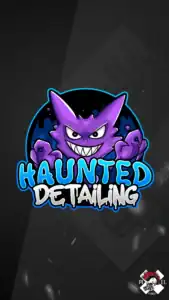 mascot logo brand hero projekt haunted detailing detailer pdr myjnia maskotka pixel studio graficzne chrzanow reklama x