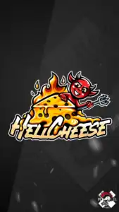mascot logo brand hero projekt hellcheese hell cheese ser smazony gastronomia jedzenie food truck pixel studio graficzne chrzanow reklama x