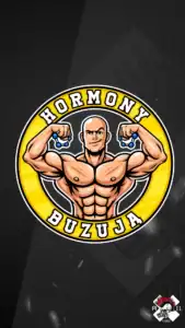 mascot logo brand hero projekt hormony buzuja silownia miesnie terapia hormonalna testosteron pixel studio graficzne chrzanow reklama x