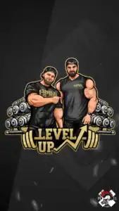 mascot logo brand hero projekt level up silownia trening motywacja sila postacie portret pixel studio graficzne chrzanow reklama x
