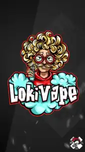mascot logo brand hero projekt loki vape epapierosy vapy chmura postac maskotka okulary pixel studio graficzne chrzanow reklama x
