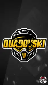 mascot logo brand hero projekt quadovski kask quad atv zolte pixel studio graficzne chrzanow reklama x