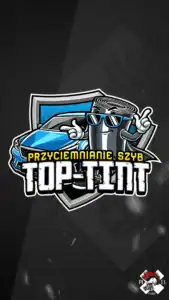 mascot logo brand hero projekt top tint przyciemnianie szyb folia postac maskotka samochod oklejanie pixel studio graficzne chrzanow reklama x